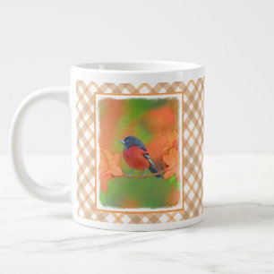Caneca De Café Grande Orchard Oriole Songbird Pintura Original