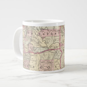 Caneca De Café Grande Ore, Wash, Ida, Mont