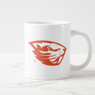 Caneca De Café Grande Oregon State Beavers Cabeça de castor