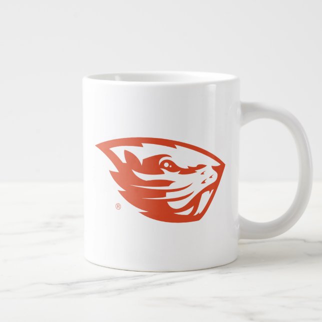 Caneca De Café Grande Oregon State Beavers | Cabeça de castor (Direita)