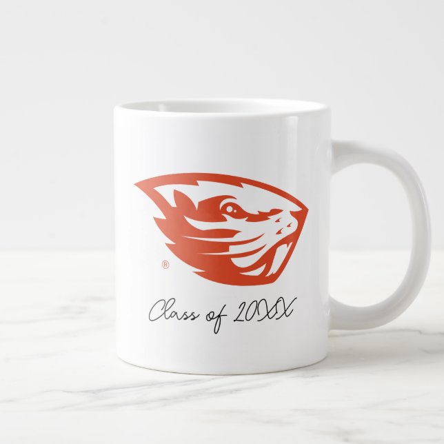 Caneca De Café Grande Oregon State Beavers | Cabeça de castor (Direita)