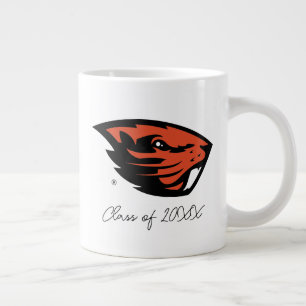 Caneca De Café Grande Oregon State Beavers Cabeça de castor