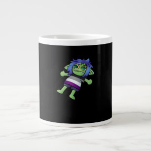 Caneca De Café Grande Orgulho Assexual Goblincore Goblin Clássico