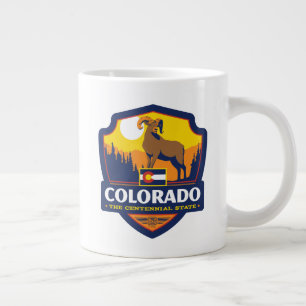 Caneca De Café Grande Orgulho de Estado Colorado