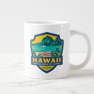 Caneca De Café Grande Orgulho de Estado  Havaí