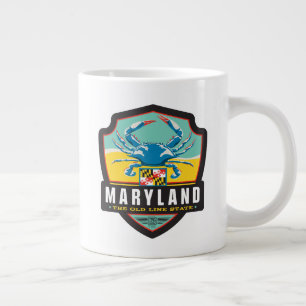 Caneca De Café Grande Orgulho de Estado  Maryland