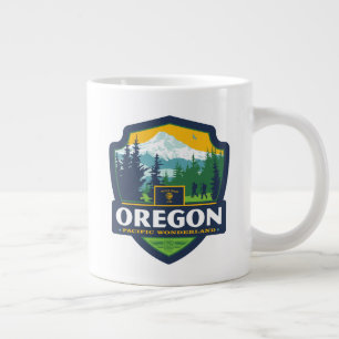 Caneca De Café Grande Orgulho de Estado Oregon