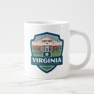 Caneca De Café Grande Orgulho de Estado Virgínia