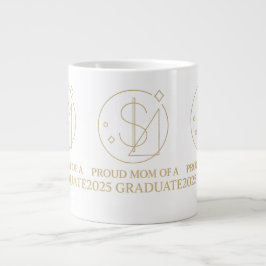 Caneca De Café Grande Orgulho do Dólar Elegante - Classe do Crachá Mãe d