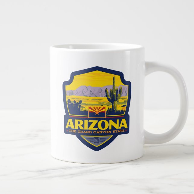Caneca De Café Grande Orgulho Estatal | Arizona 2 (Direita)