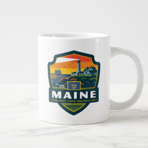 Caneca De Café Grande Orgulho Estatal   Maine