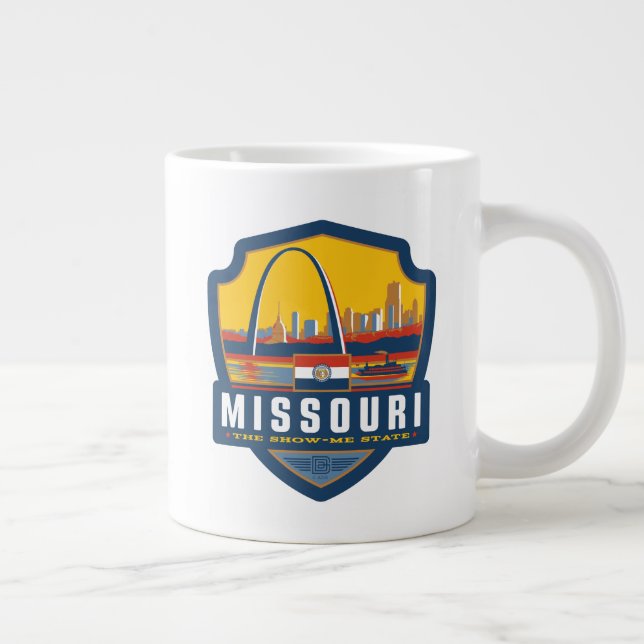 Caneca De Café Grande Orgulho Estatal | Missouri (Direita)
