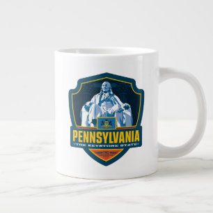 Caneca De Café Grande Orgulho Estatal Pensilvânia