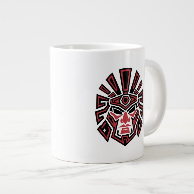 Caneca De Café Grande Orgulho Guerreiro Aztec 02 (Frente Esquerda)