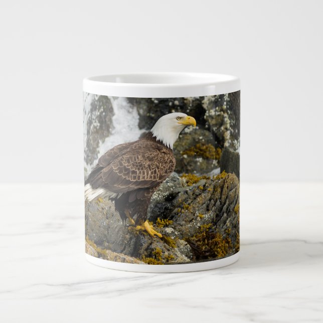 Caneca De Café Grande Ortod Bald Eagle (Frente)