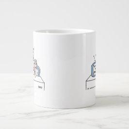 Caneca De Café Grande Ortopedia Engraçado RN ou Cartoon do Cirurgião Ort