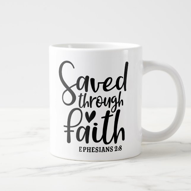 Caneca De Café Grande Os 10 Mandamentos Jumbo Mug (Direita)