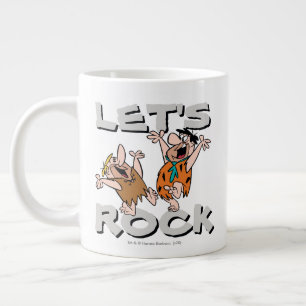 Caneca De Café Grande Os Flintstones Fred & Barney - Rock Vamos