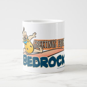 Caneca De Café Grande Os Flintstones Fred - Saudações De Bedrock