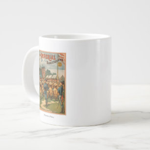 Caneca De Café Grande Os Imperiais Burlesquers Mulheres Soldados Brincam