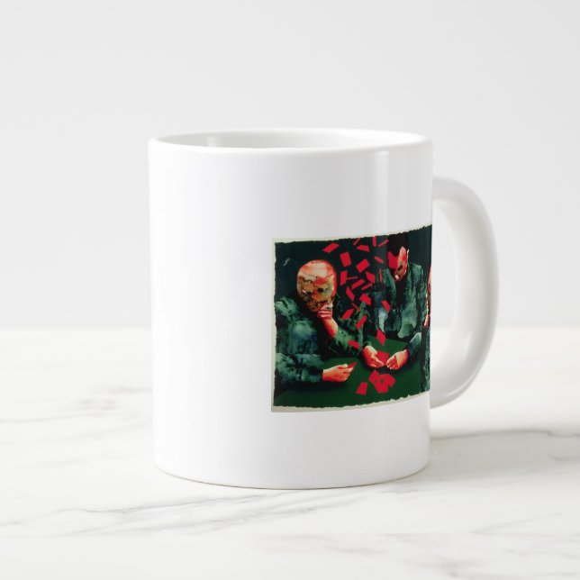 Caneca De Café Grande Os Jogadores De Cartão 1987 (Frente Esquerda)