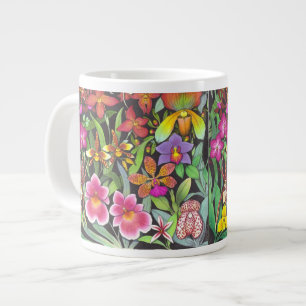 Caneca De Café Grande Os Mugs da Especialidade do Jardim Tropical