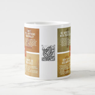 Caneca De Café Grande Os Quatro Acordos