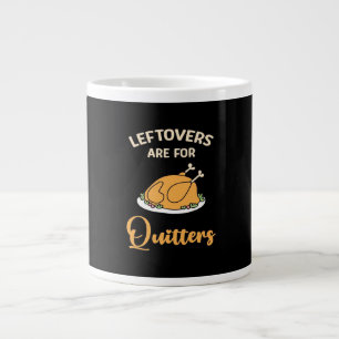 Caneca De Café Grande Os Restantes São Para Quitters Engraçados Pie Ação