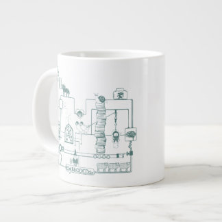 Caneca De Café Grande Os Títulos Incorporados Passaram Awry Mug