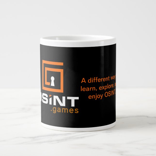 Caneca De Café Grande OSINT Games Jumbo 20oz Mug (Frente)