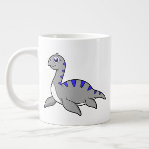 Caneca De Café Grande Ótima Ilustração De Um Monstro De Loch Ness.