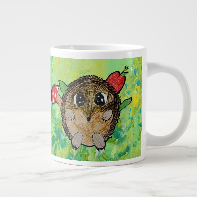 Caneca De Café Grande ouriço fofo (Direita)