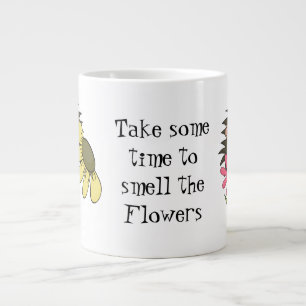 Caneca De Café Grande Ouro Cheira A Pau Jumbo