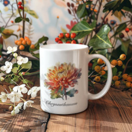 Caneca De Café Grande Ouro Harvest Chrysanthemum, personalizado