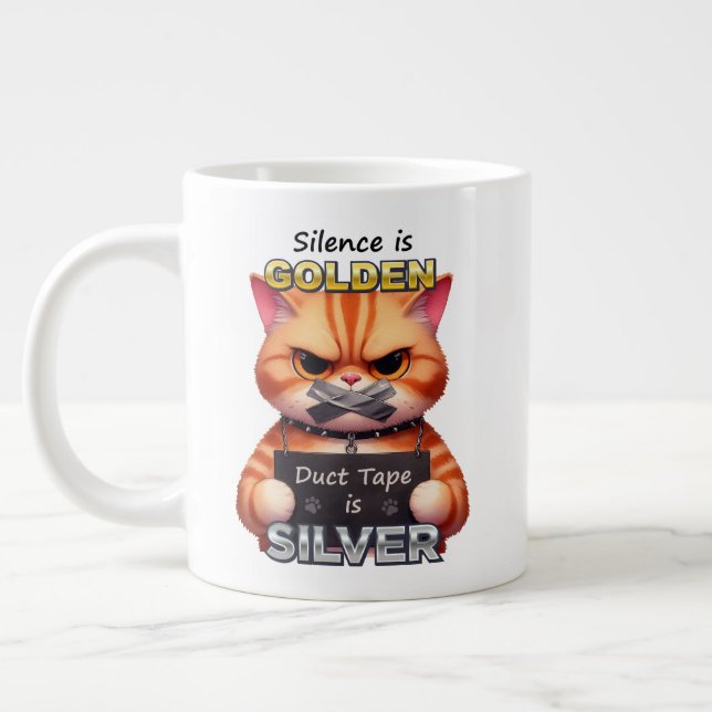 Caneca De Café Grande Ouro - Jumbo Mug (Esquerda)