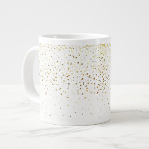 Caneca De Café Grande Ouro Jumbo Mug-Petite - Branco