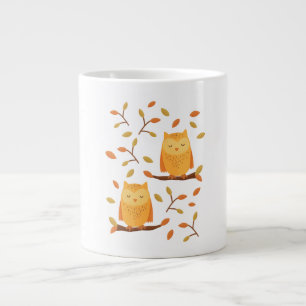 Caneca De Café Grande Outono 🦉