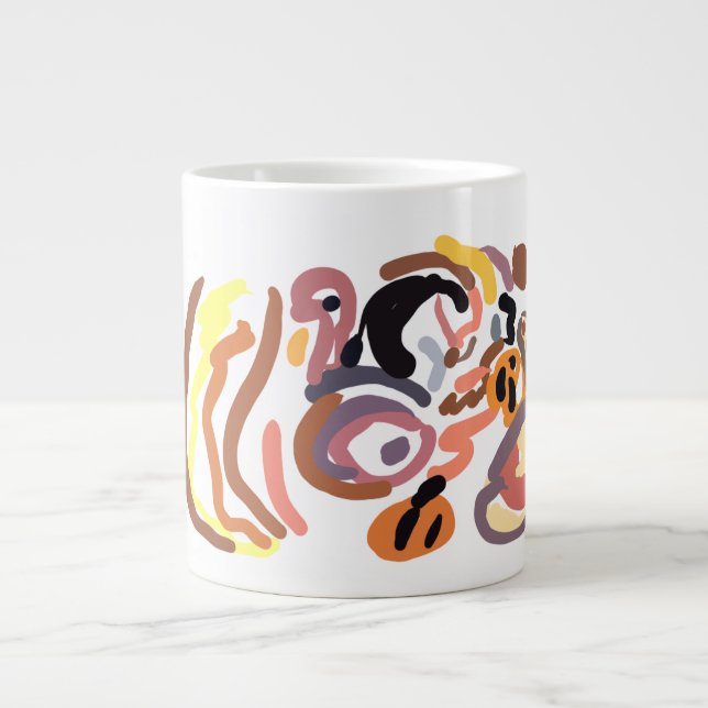 Caneca De Café Grande outono de Ação de Graças (Frente)