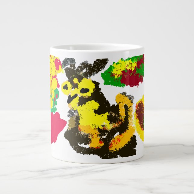 Caneca De Café Grande outono de coruja (Frente)