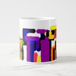 Caneca De Café Grande outono de gato preto