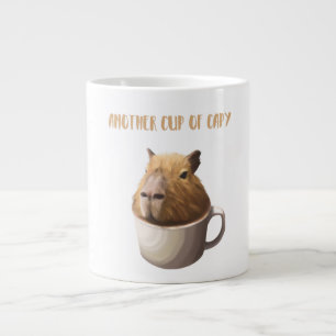 Caneca De Café Grande Outra Taça de Capy com a Capybara Cute