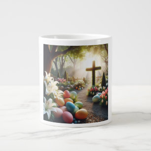 Caneca De Café Grande Ovos/Páscoa/Lilly