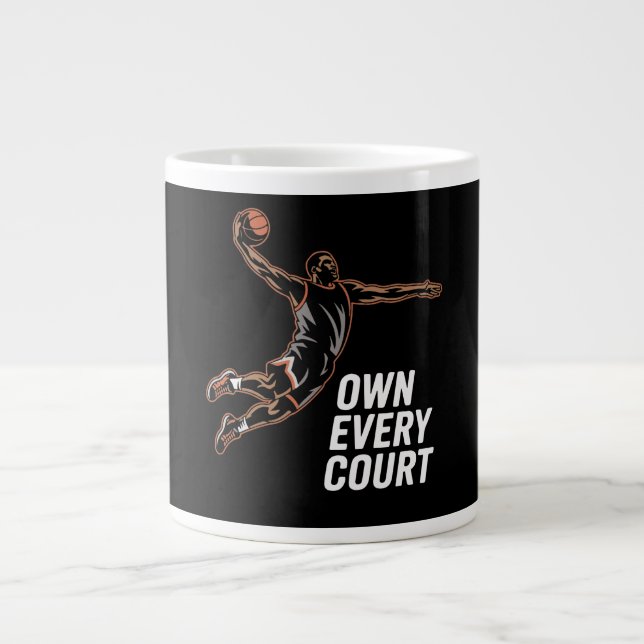 Caneca De Café Grande Own Every Court Sports Mixed (Frente)