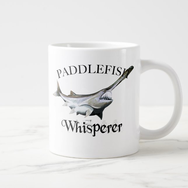Caneca De Café Grande Paddlefish Whisperer (Direita)