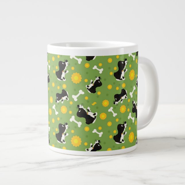 Caneca De Café Grande padrão 4 (Frente Esquerda)