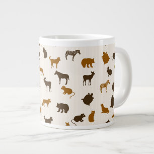 Caneca De Café Grande Padrão animal 1