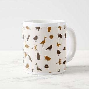 Caneca De Café Grande Padrão animal 2
