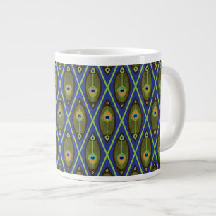 Caneca De Café Grande Padrão asiático