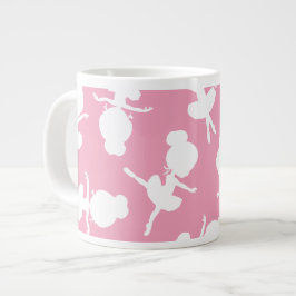 Caneca De Café Grande Padrão Ballerina, Meninas Balés, Dança Balé