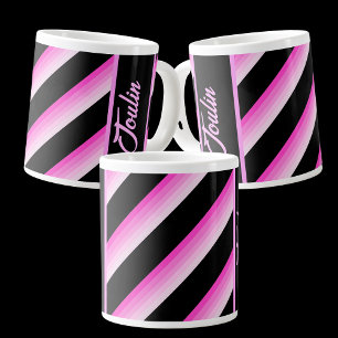 Caneca De Café Grande Padrão Colorido Personalizado